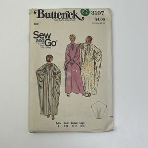 Caftan Dress Size 8-10 Mrs Roper Vintage 70s Uncut Pattern 3107 Small Bust 32